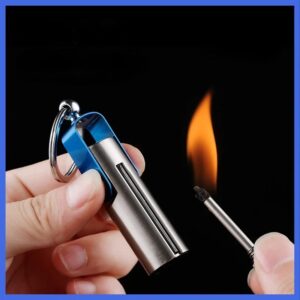 10000 Matches Keychain Portable Windproof Gifts  Spark Lighter