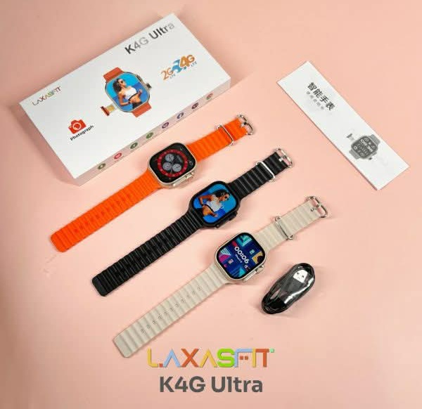 K4G Ultra Smart Watch With 4G Sim Support And HD Camera , Mobile