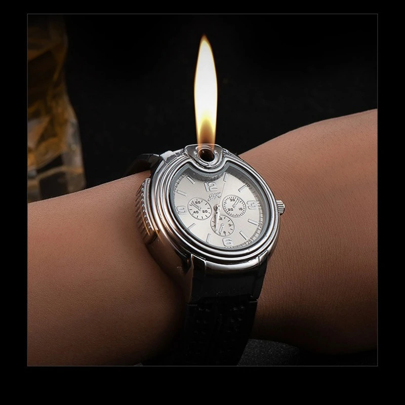 Watch Style Metal Flame Lighter Creative Men's Sports