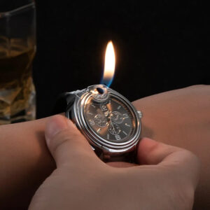 Watch Style Metal Flame Lighter Creative Men's Sports