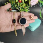 Artificial Jewelery Gift  Set With Rotating ring LED watch and bracelet