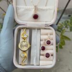 Luxury Artificial Jewelry Box For Girls/Women With watch