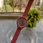 Pink Color Stylish Minimal Dial Waterproof Girls Watch