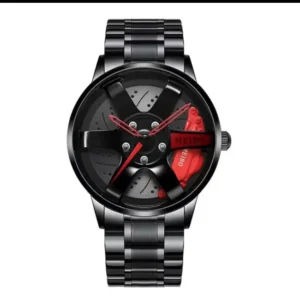 Stainless Steel Wheel Watch Rotating Rim