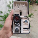 The Sport Edge Rotating dial watch Gift Set For males