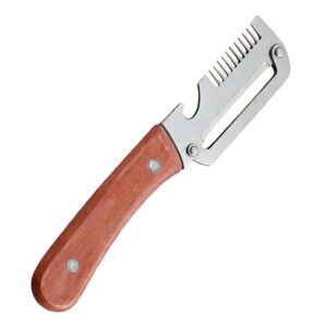 1 PCs Multi-Functional Knife Peelers For Kitchen Stainless Steel Multi-function Kitchen Peeler with Wooden Handle