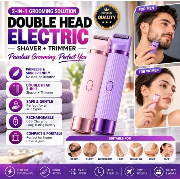 Double Head Electric Shaver